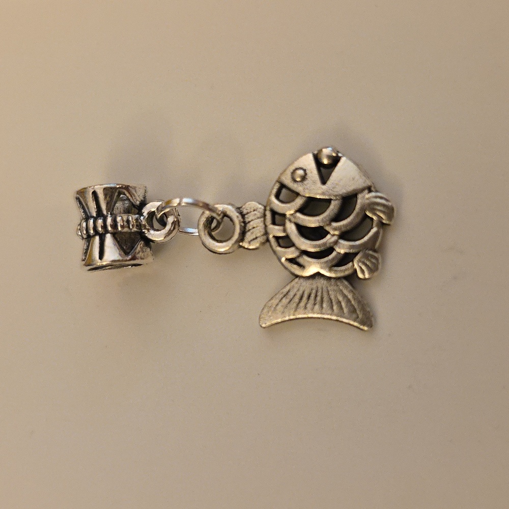 FISH  Charm for European Style Bracelets Tibeten alloys